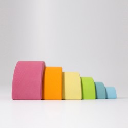 Small Wooden Rainbow 6 pieces - Grimm's