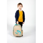 Raw Linen Toddler Backpack - So Young - Bunnies