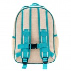 Raw Linen Toddler Backpack - So Young - Bunnies