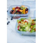 Silicone Food Container 860 ml Clear - Minimal