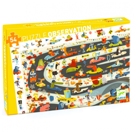 Observation Puzzle 100 pieces Rally - Djeco