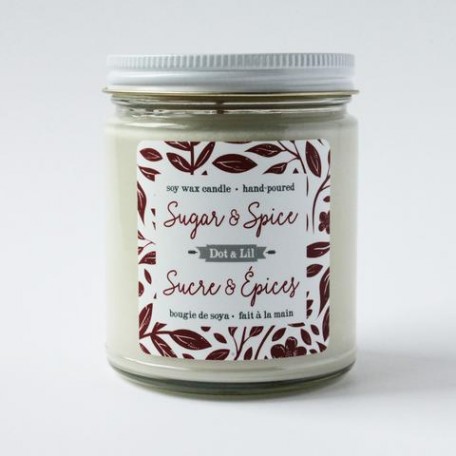 Sugar and spice Soy Candle - Dot & Lil