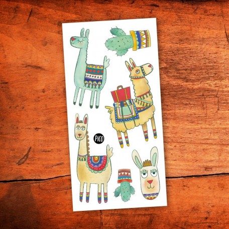  Temporary tattoos Noah the alpaca - PICO