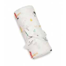 Bamboo Muslin Farm animals - Loulou Lollipop