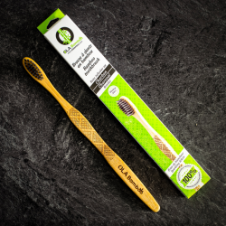 Bamboo Toothbrush for Adults CHARCOAL - Ola Bamboo