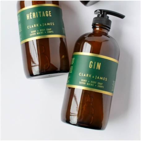 Gin hand and body soap - CLARK AND JAMES