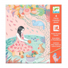 Pastel scratch cards Picnic - DJECO