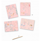 Pastel scratch cards Picnic - DJECO