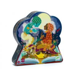 Aladdin 24 pieces silhouette puzzle - DJECO