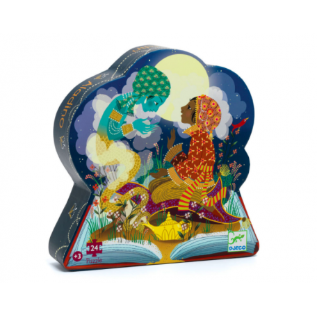 Aladdin 24 pieces silhouette puzzle - DJECO