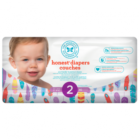 Biodegradable disposable diapers Size 2 - The Honest Company