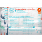 Biodegradable disposable diapers Big Sizes- The Honest Company - Skulls and bikes