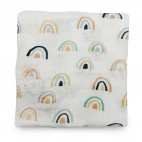 Bamboo Muslin Swaddle Hydrangea - Loulou Lollipop