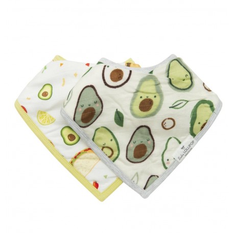 2 bavoirs en mousseline de bambou Avocados - Loulou Lollipop Loulou Lollipop