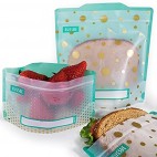 4 Polka Dots Reusable Snack and Sandwich Bags - Russbe