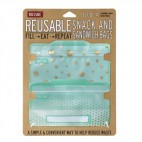 4 Polka Dots Reusable Snack and Sandwich Bags - Russbe