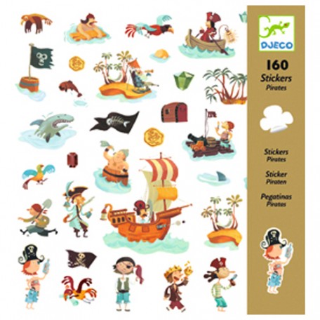 160 stickers Pirates - Djeco