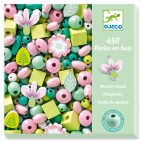 450 Wooden Beads, Flowers and Foliage - Djeco