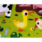 Puzzle Tactile Géant Les Animaux de la ferme 20 morceaux - Janod Janod