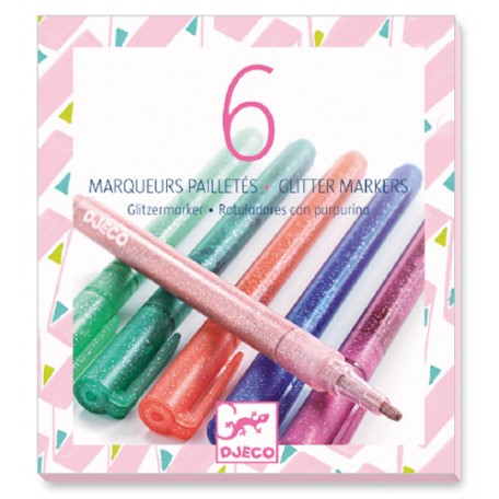 Glitter markers - Djeco