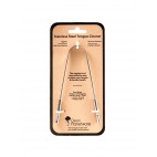 Stainless steel tongue cleaner - Brush with Bamboo