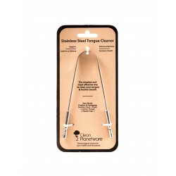 Stainless steel tongue cleaner - Brush with Bamboo