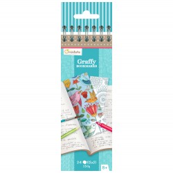 Graffy Bookmark Flowers - Avenue Mandarine