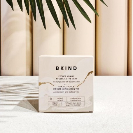 Green tea infused konjac sponge - BKIND