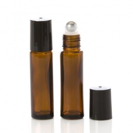 10ml stainless steel Roll-on amber glass bottle - La Looma