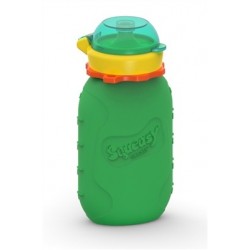 Gourde en Silicone Vert et Jaune Squeasy Snacker 6oz - Squeasy Gear