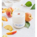 Ginger and Peach Crackling Soy Wax Candle 4Oz - Flambette