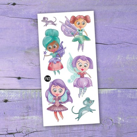 Temporary Tattoo Blue Princess - Pico