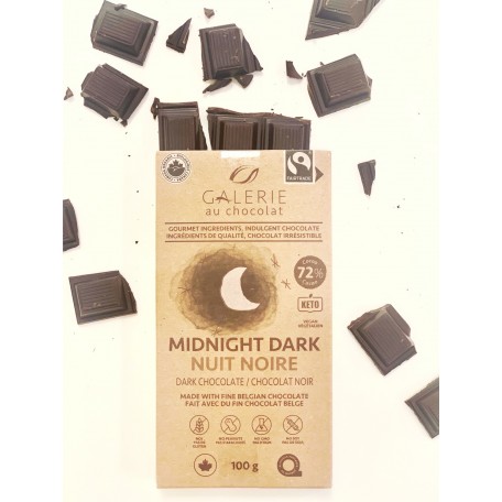 Dark Chocolate 72% 100g - Chocolate Gallery