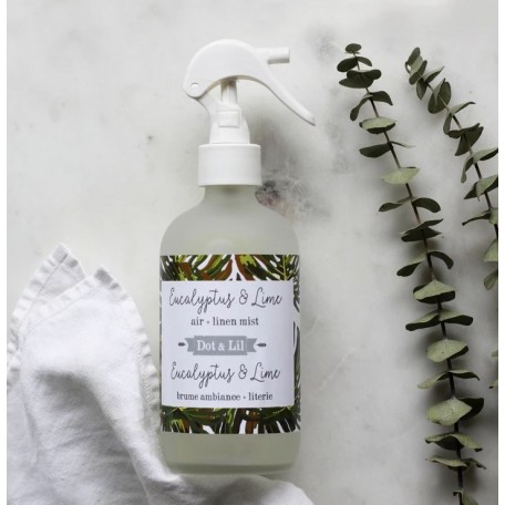 Eau de linge et brume d'ambiance Eucalyptus et lime - DOT & LIL Dot & Lil