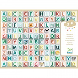 300 Alphabet volume stickers - DJECO