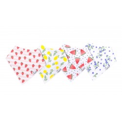 Georgia Baby Bandana Bibs 4-Pack - Copper Pearl