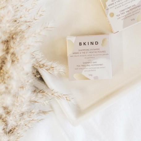 Shampoing en barre Arbre à thé et Menthe poivrée pour cheveux colorés VRAC - Bkind BKIND