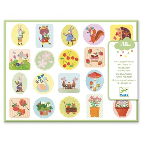 The garden stickers for toddlers - DJECO
