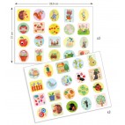 Grands stickers pour enfants Le jardin - DJECO Djeco