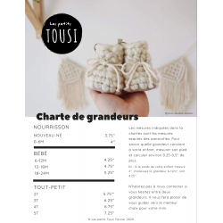 Pantoufles en laine 12-18 mois - Tousi Les Petits Tousi