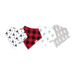 Phoenix Baby Bandana Bibs 4-Pack - Copper Pearl
