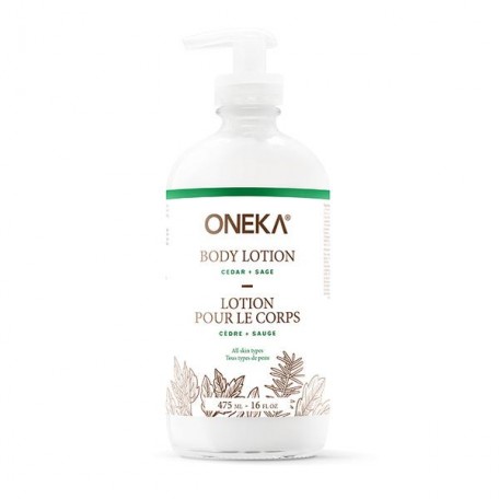 Lotion pour le corps Cèdre et sauge 475 ml - Oneka Oneka