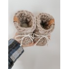 Pantoufles en laine 6-12 mois - Tousi Les Petits Tousi