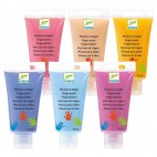 6 tubes de peinture à doigts - Sweet - Djeco Djeco