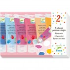 6 tubes de peinture à doigts - Sweet - Djeco Djeco