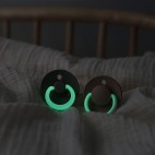 Natural Rubber Glow in the dark Pacifier 0-6 months - Bibs