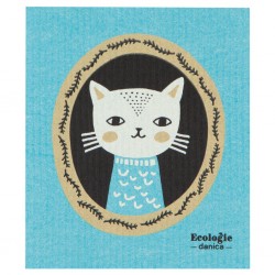 Essuie-tout réutilisable Portrait de chat - Now Design Now Designs