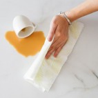 Roll of 5 Reusable Paper Towel Sheets Yellow Print - Kliin