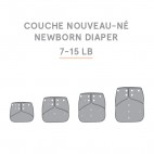 Couche nouveau-né lavable - La Petite Ourse La Petite Ourse