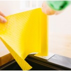 Roll of 5 Reusable Paper Towel Sheets Yellow Print - Kliin